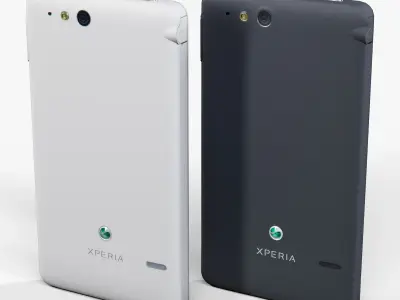 Sony ST27i Xperia Go Low-poly 3D model