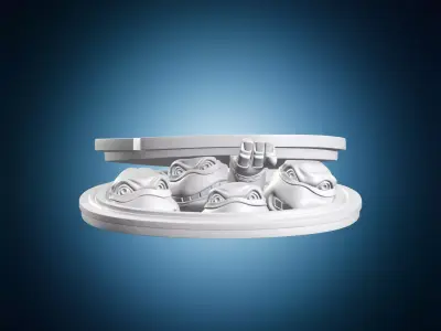 Teenage Mutant Ninja Turtles Manhole Sculpture 3D print model