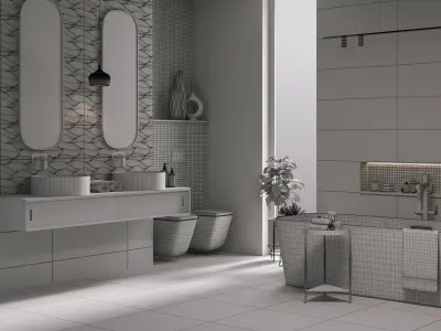 Medern Bathroom  3D model