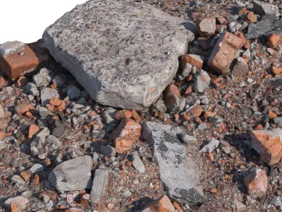 Construction debris 3D model