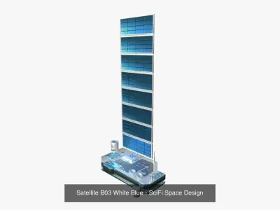 10 Satellites B Collection - SciFi Space Design 3D Model Pack