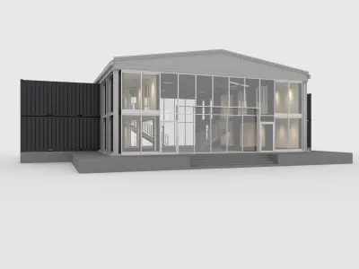 Collection Container House 3D Model Pack