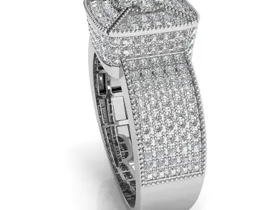 Big fancy mans ring 3D print model