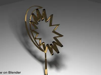 Symbol of Bulan Sabit 3D model