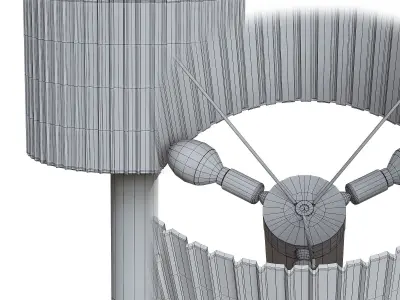 Moragas Table Lamp Low-poly 3D model