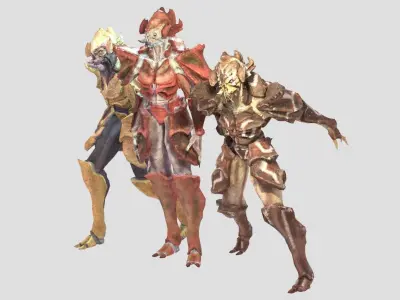 Crab Alien Low-poly 3D model