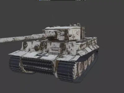 Panzerkampfwagen VI Tiger three cammo versions in one package 3D model