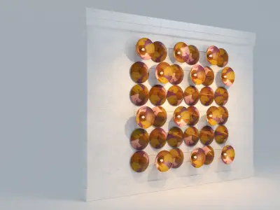 NON LA - WALL ART Low-poly 3D model