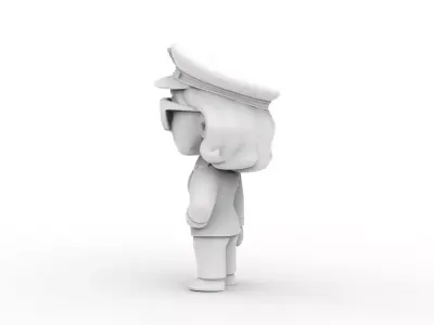 Female Pilot 3D Printable 3D print model