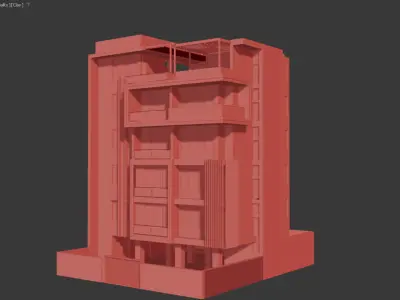 Apartment Building 3D model