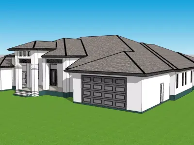 House heart shaped leaf 3D model