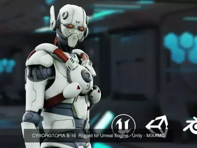 CYBORGTOPIA  HUMANOIDS COLLECTION 02 3D Model Pack
