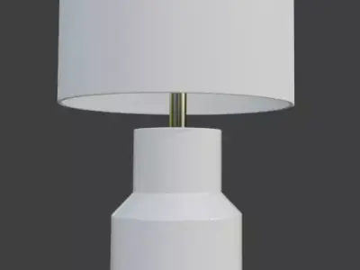 Montclare White Table Lamp Low-poly 3D model