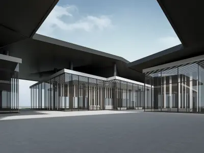 Company Lobby Hyundai 3D model