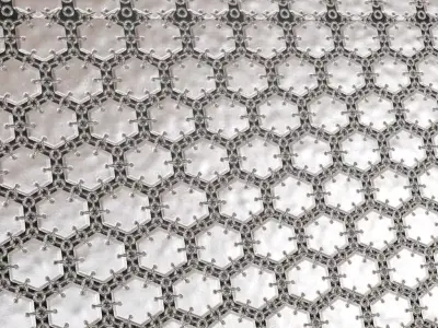 Silver Metal Mesh Transparent PBR Seamless Texture
