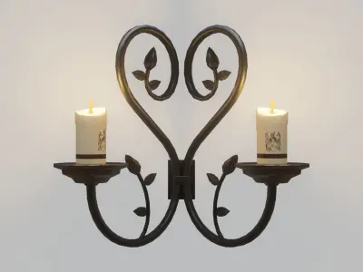 Wall Fixture 2 PBR Low-poly 3D model