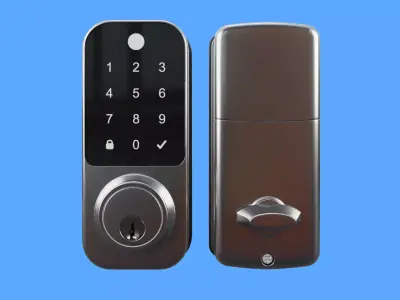 Digital Door Lock Low-poly 3D model