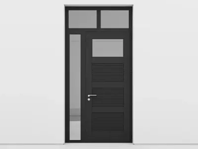 Aluminium door 146 3D model