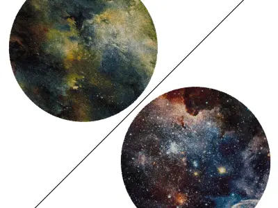 Round Rug Set 98 3D model