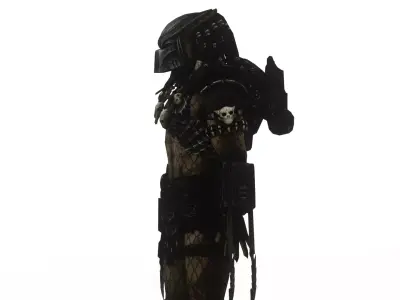 Predator Dark Stealth Alien Hunter 3D Model Low-poly 3D model