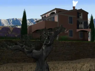Villa from South of France 3D model