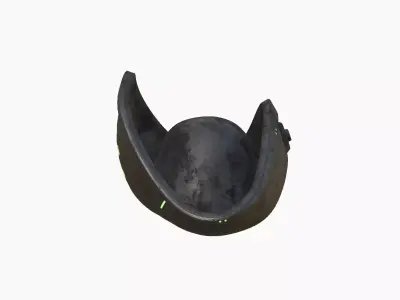 SciFi Pirate Hat A05 - Futuristic Character Design Low-poly 3D model