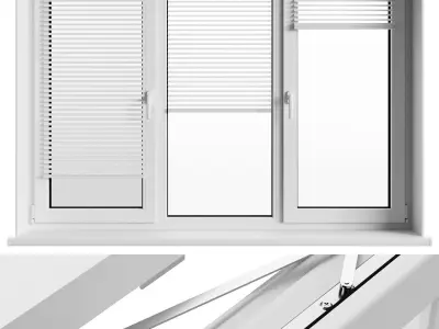 Plastic windows 3D model