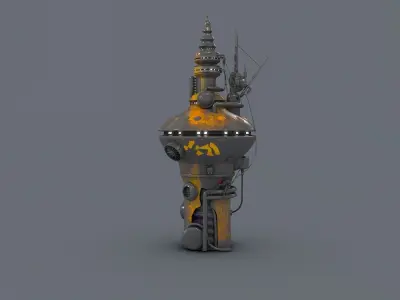 Radio Tower 2076 3D model