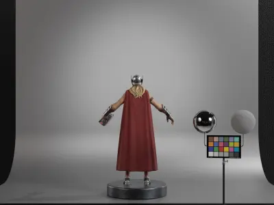 The Mighty Thor - Jane Foster Low-poly 3D model