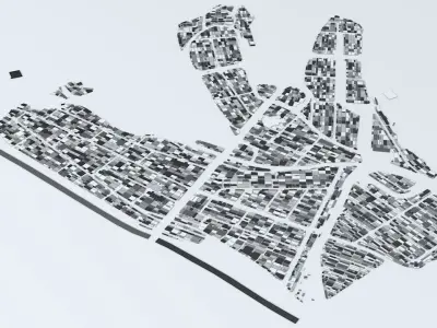 Mecca Streets and Buildings 3D model