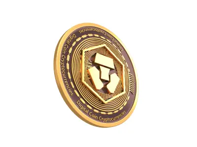 Crypto Com Coin v2 001 3D model