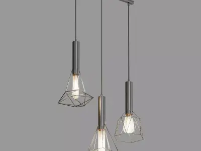 SPIDER geometric pendant light 3D model