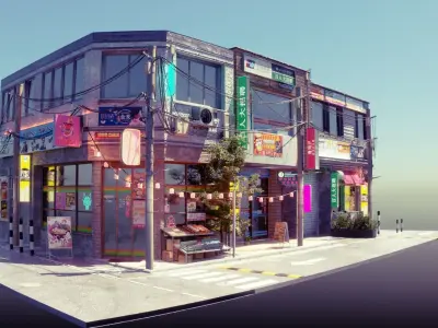 Tokio street 2 3D model