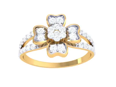 Women Ring  Render 3dm STL OBJ FBX Details 3D print model 295
