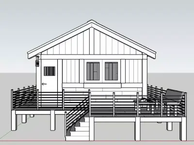 WOODEN HUT 3D print model
