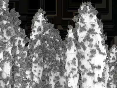 Asian Mountaint 3D model