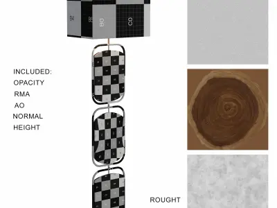 Esther Floor Lamp Low-poly 3D model