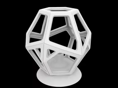 Spiral Column Lamp Holder 3D Print Model 3D print model