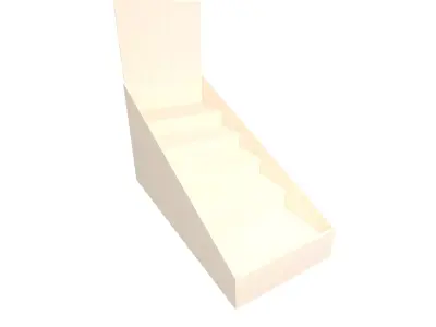 Product Display Stand Cardboard v1 003 Low-poly 3D model