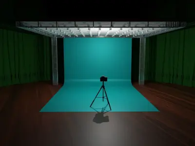 Photo Studio Low-poly 3D model