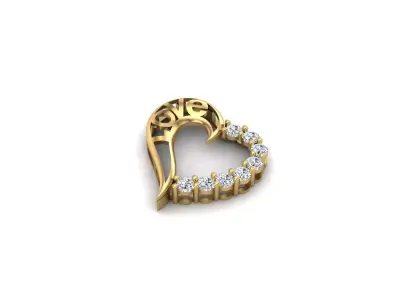 Love pendant  3D print model buy