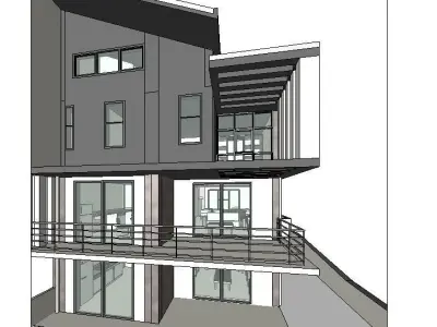 House Design Revit Model 3D model