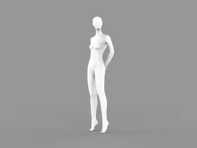 Female Mannequin Clo3d High Poly 3D model