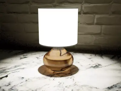 Glass lamp Low-poly 3D model purchase