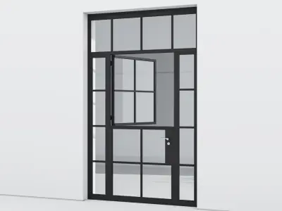 Aluminium door 165 3D model