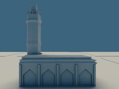  City Low Poly 3d model Town Low-poly 3D model Free low-poly 3D model