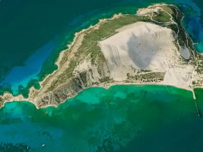 Gyali island 3D model terrain Low-poly 3D model