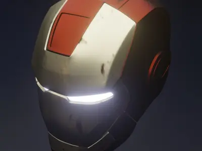 Iron Man mark II Helmet 3D model
