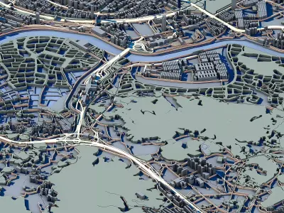 Bank of Beijing Building Shenzhen Skyscraper 3D Model  3D print model