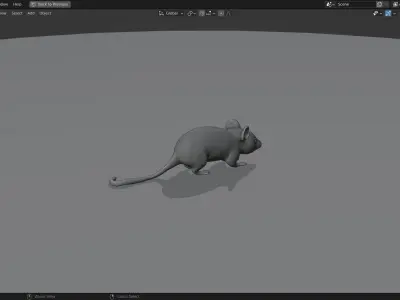 Mice 3D Model from Peter Wheat 1948 Walt Kelly  Low poly Low-poly 3D model